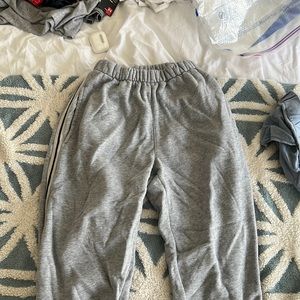 Brandy Melville sweat pants with detail on the sides